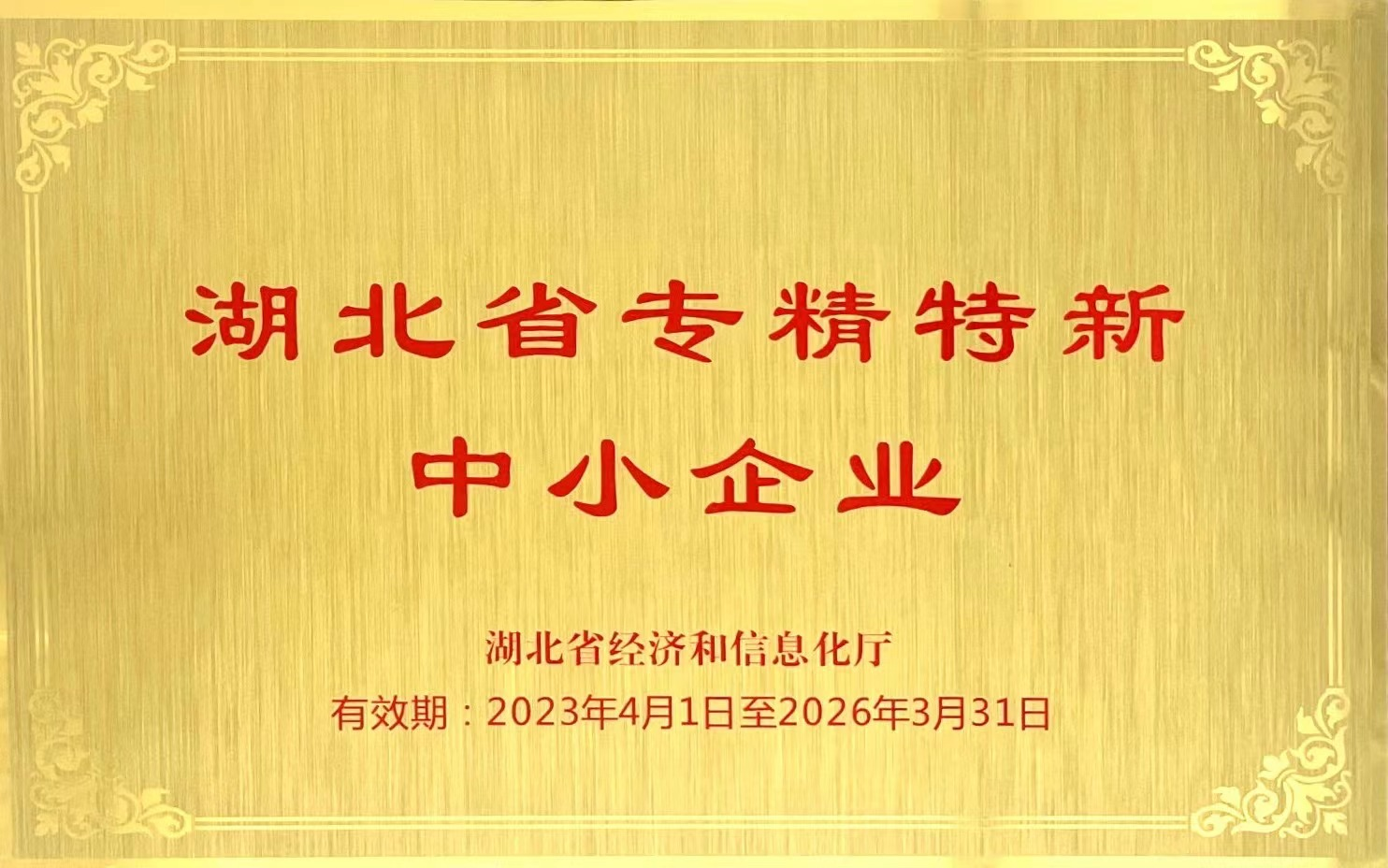湖北省專精特新中小企業(yè)